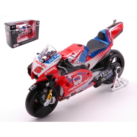Machetă moto Maisto [1:18] - Ducati Desmosedici MotoGP 2021 Nr. 5 Johann Zarco